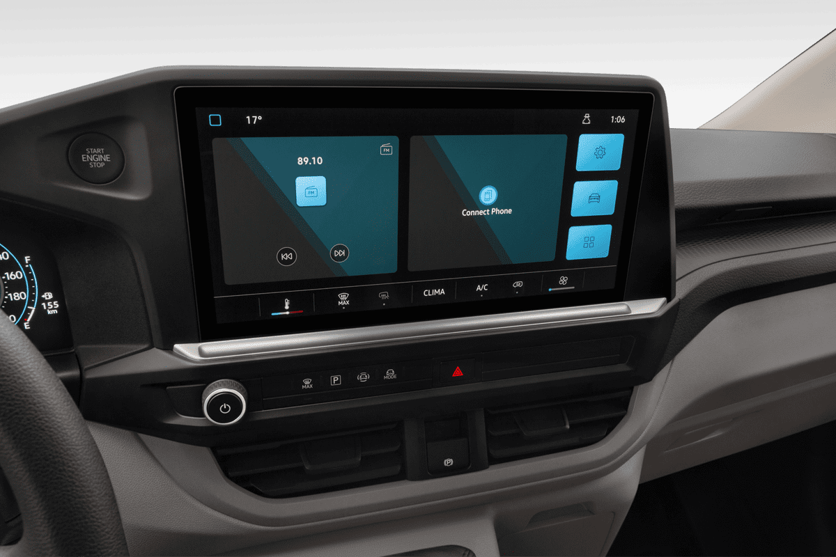 Mittelkonsole eines VW Transporter Kastenwagen 