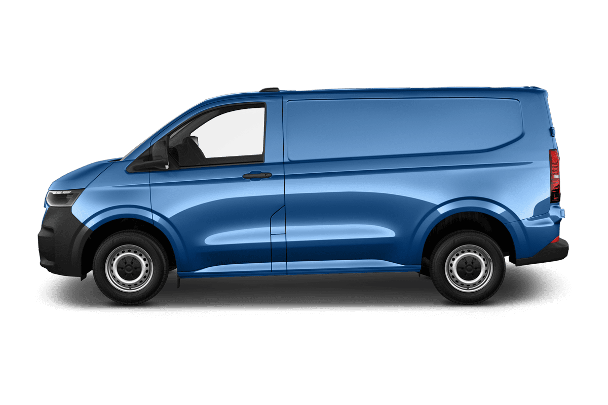 Seitenansicht eines VW Transporter Kastenwagen 