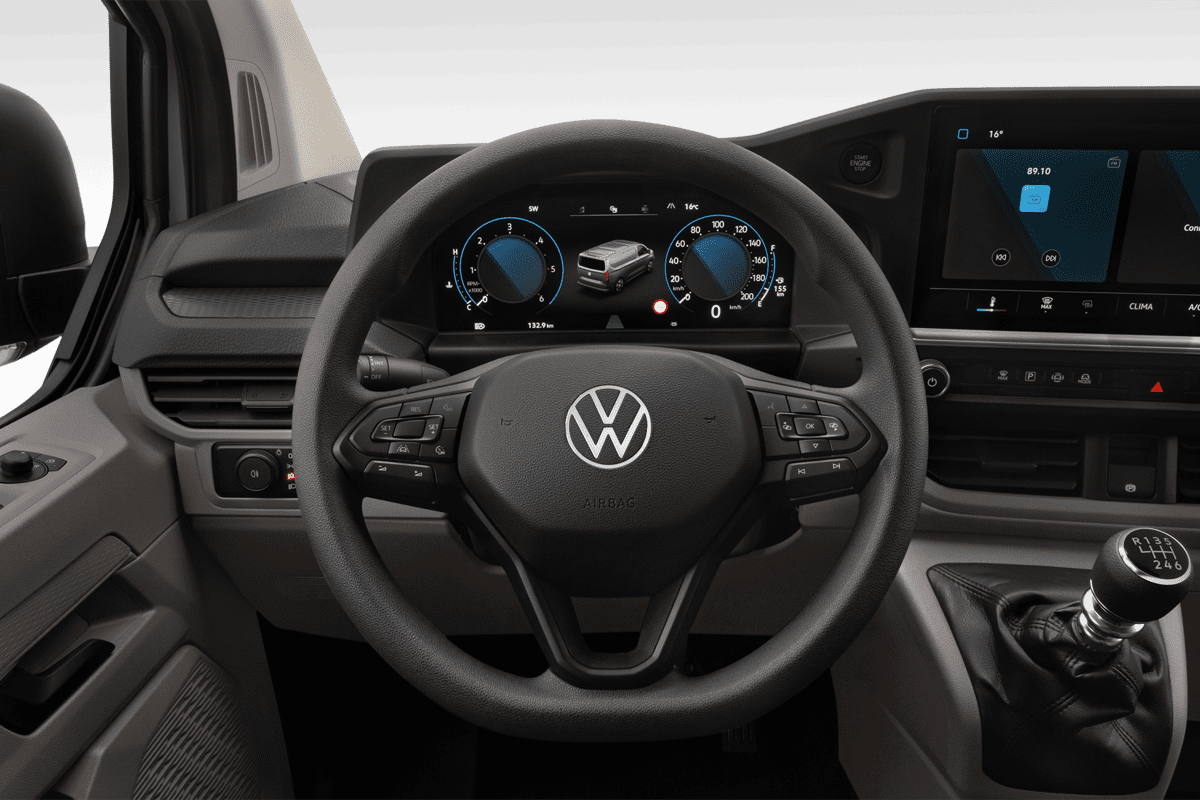 Lenkrad eines VW Transporter Kastenwagen 