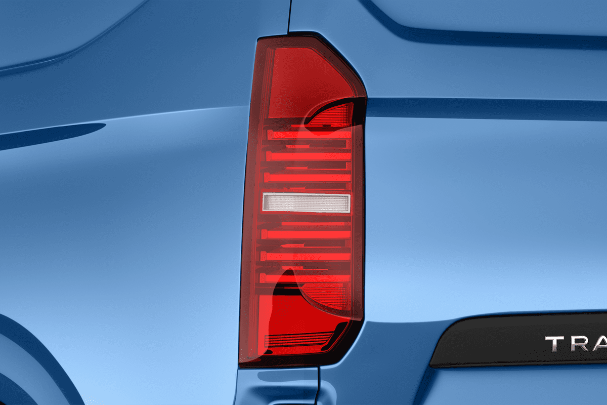 Heckleuchten eines VW Transporter Kastenwagen 