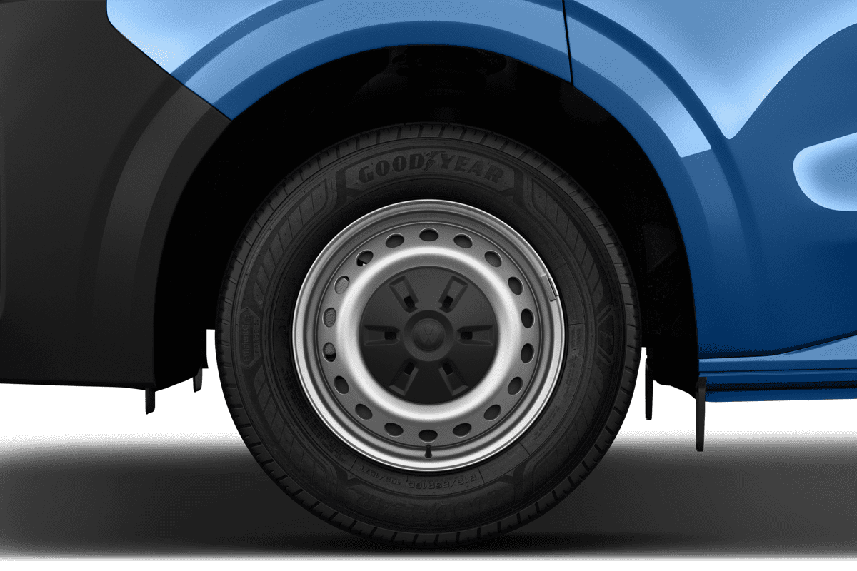 Radkappe oder Felge eines VW Transporter Kastenwagen 