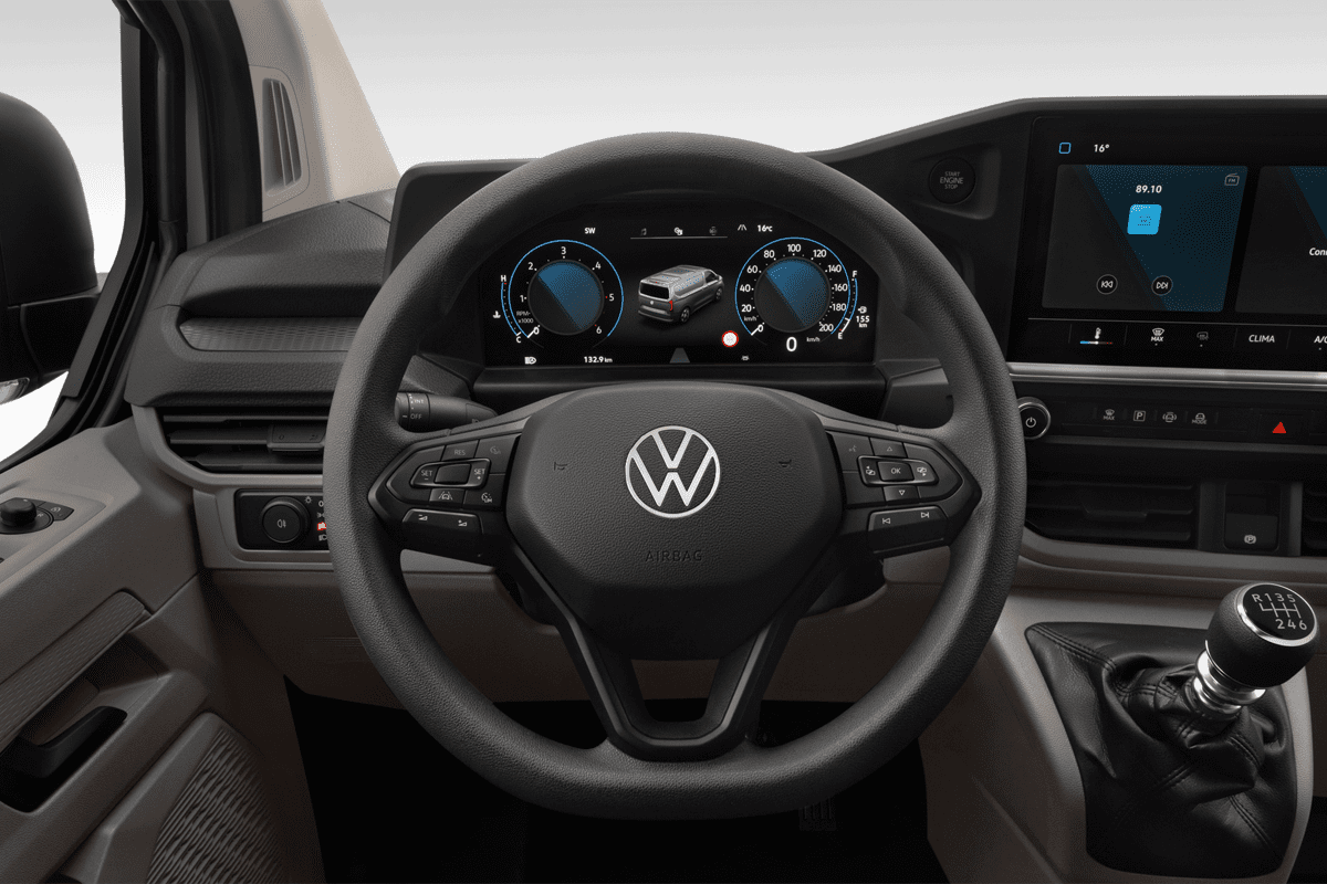 Lenkrad eines VW Transporter Kastenwagen 