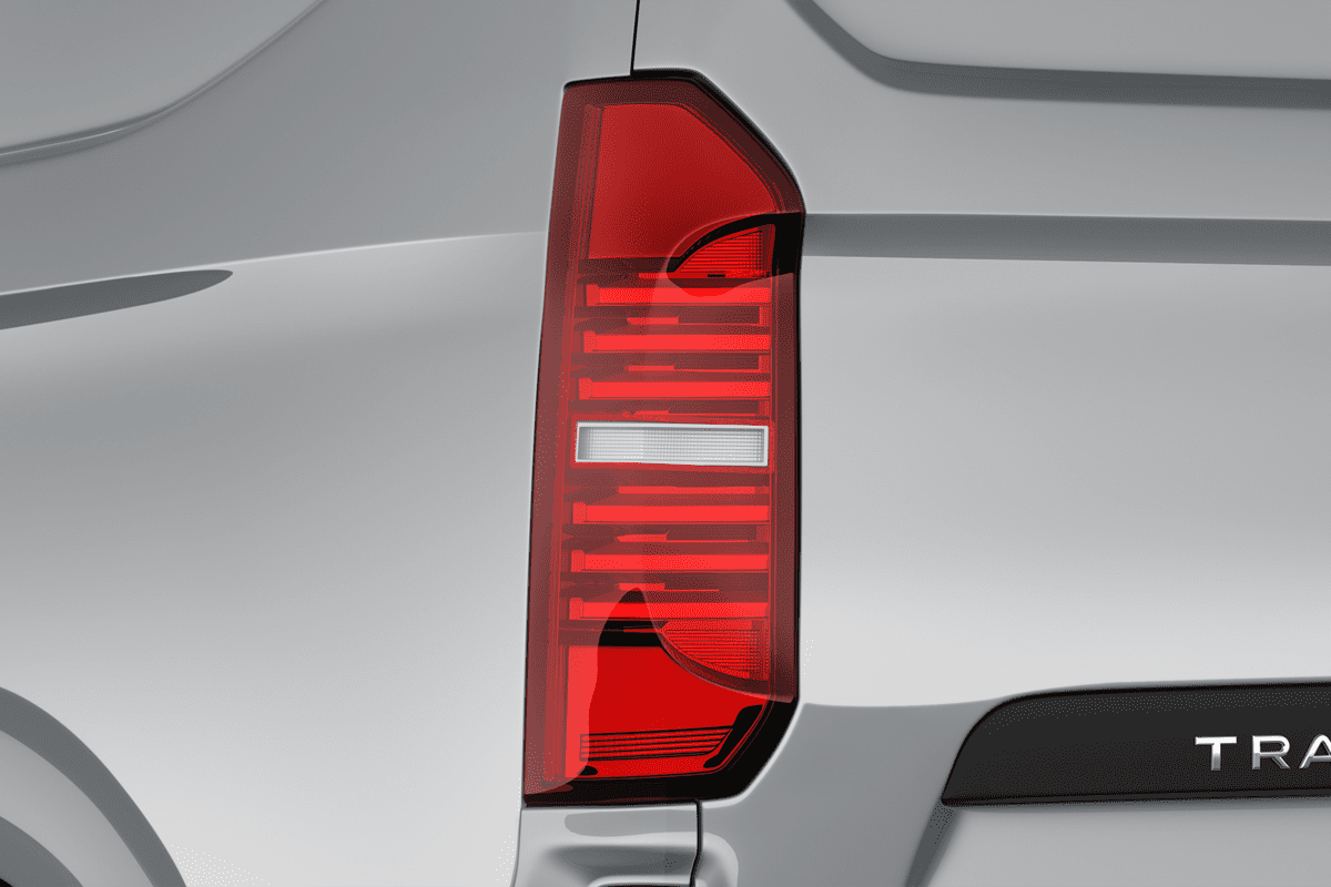 Heckleuchten eines VW Transporter Kastenwagen 