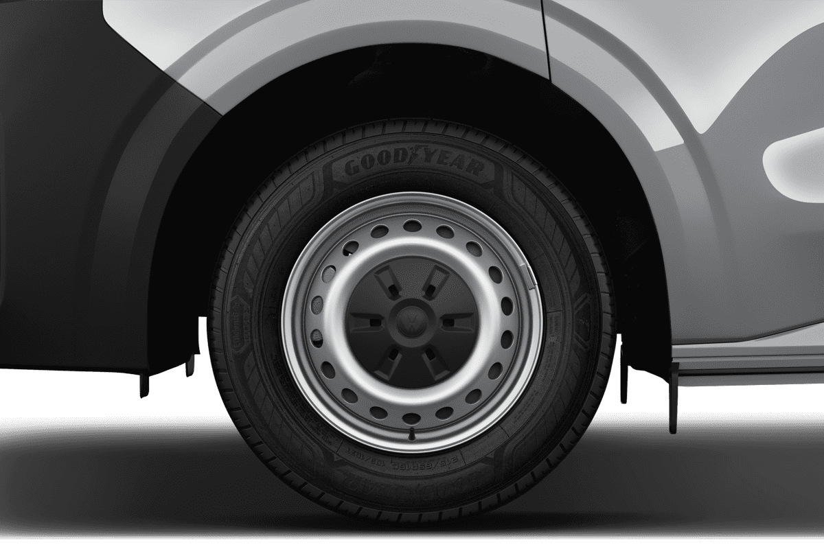 Radkappe oder Felge eines VW Transporter Kastenwagen 