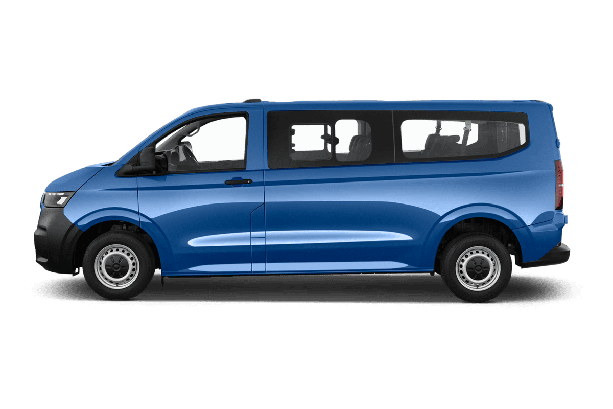 Seitenansicht eines VW Transporter Kombi 