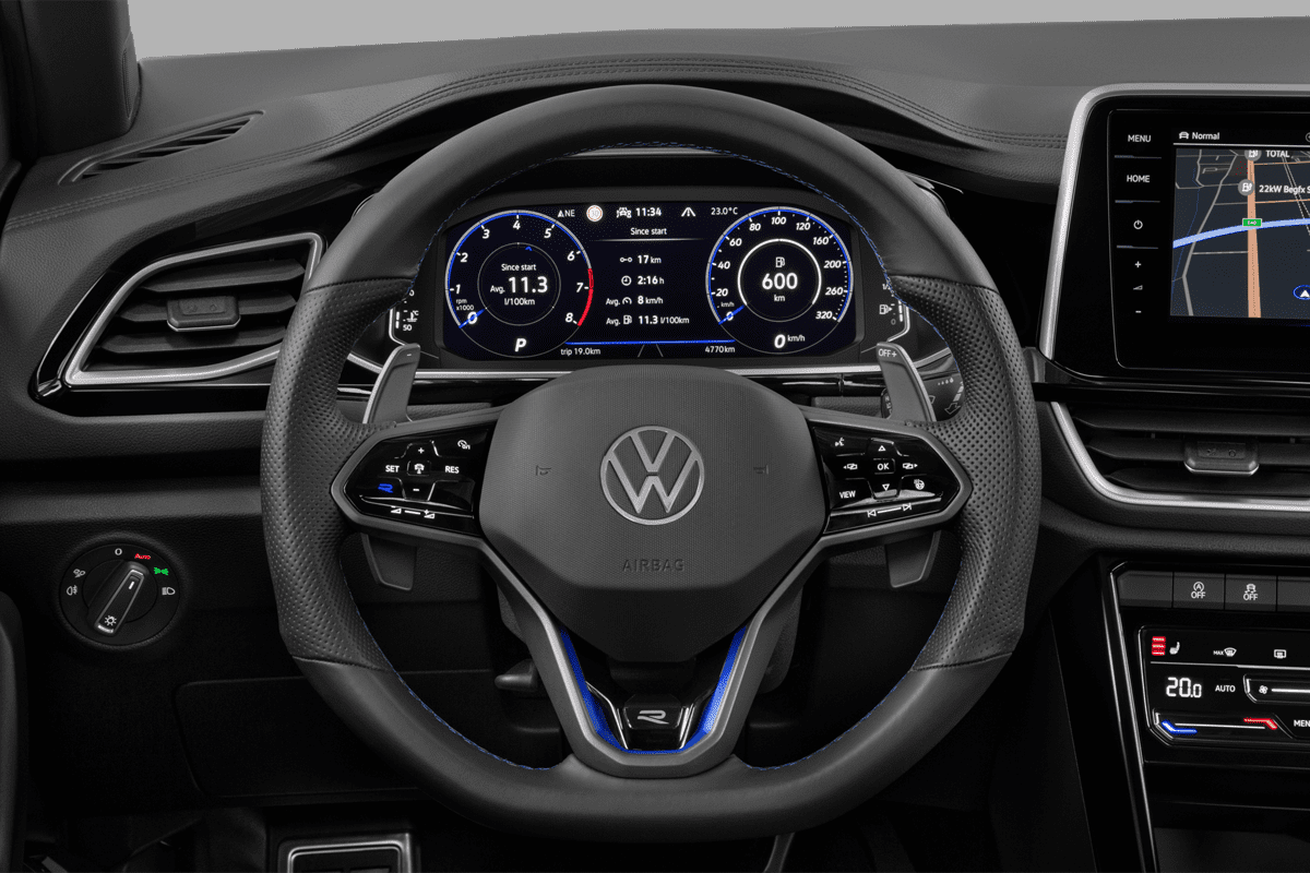 Lenkrad eines VW T-Roc R