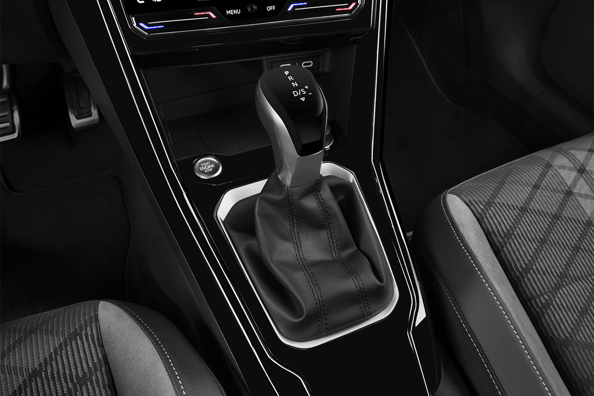 Schaltknüppel eines VW T-Roc GOAL 