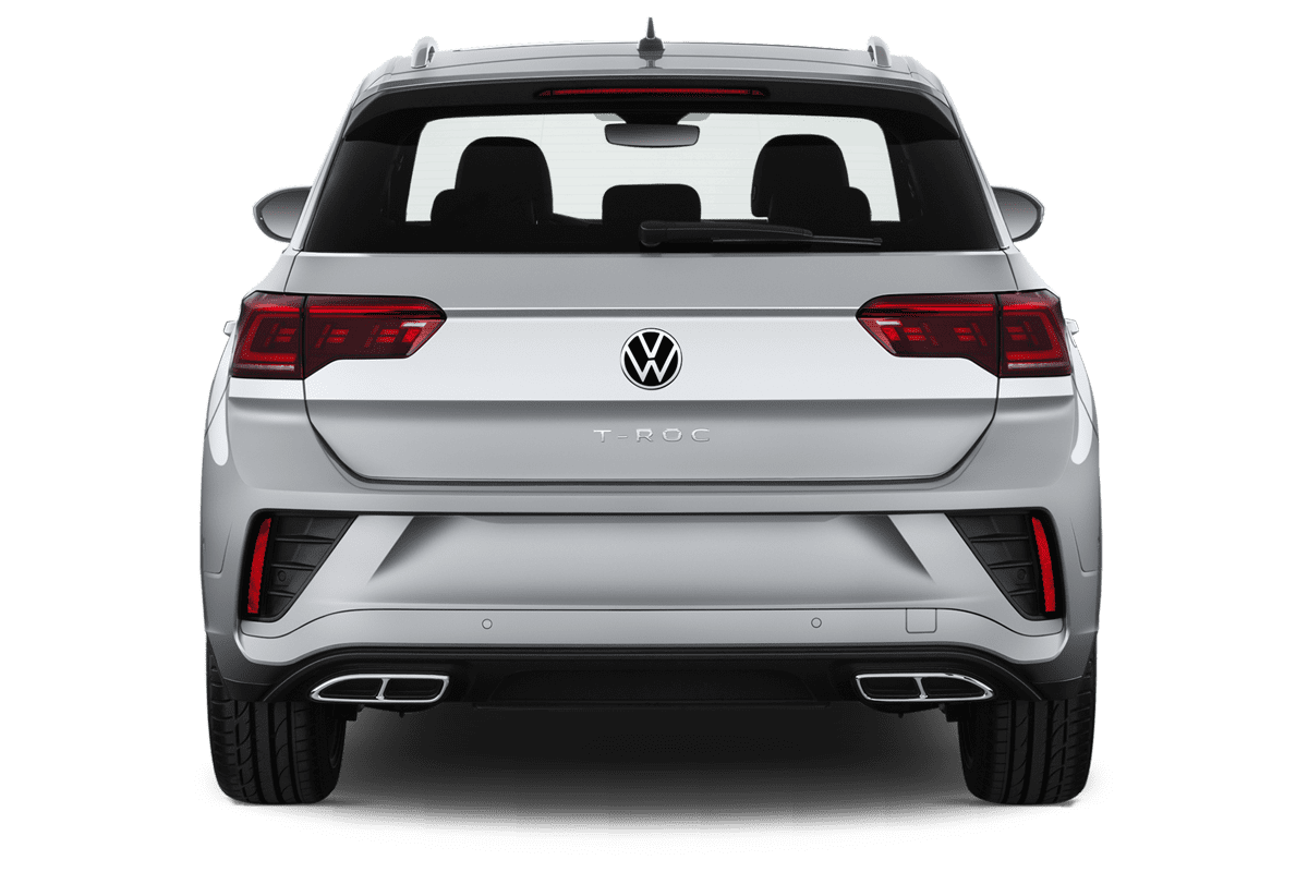 Heckansicht eines VW T-Roc GOAL 