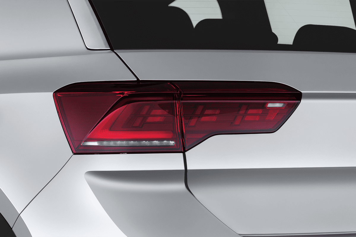 Heckleuchten eines VW T-Roc GOAL 