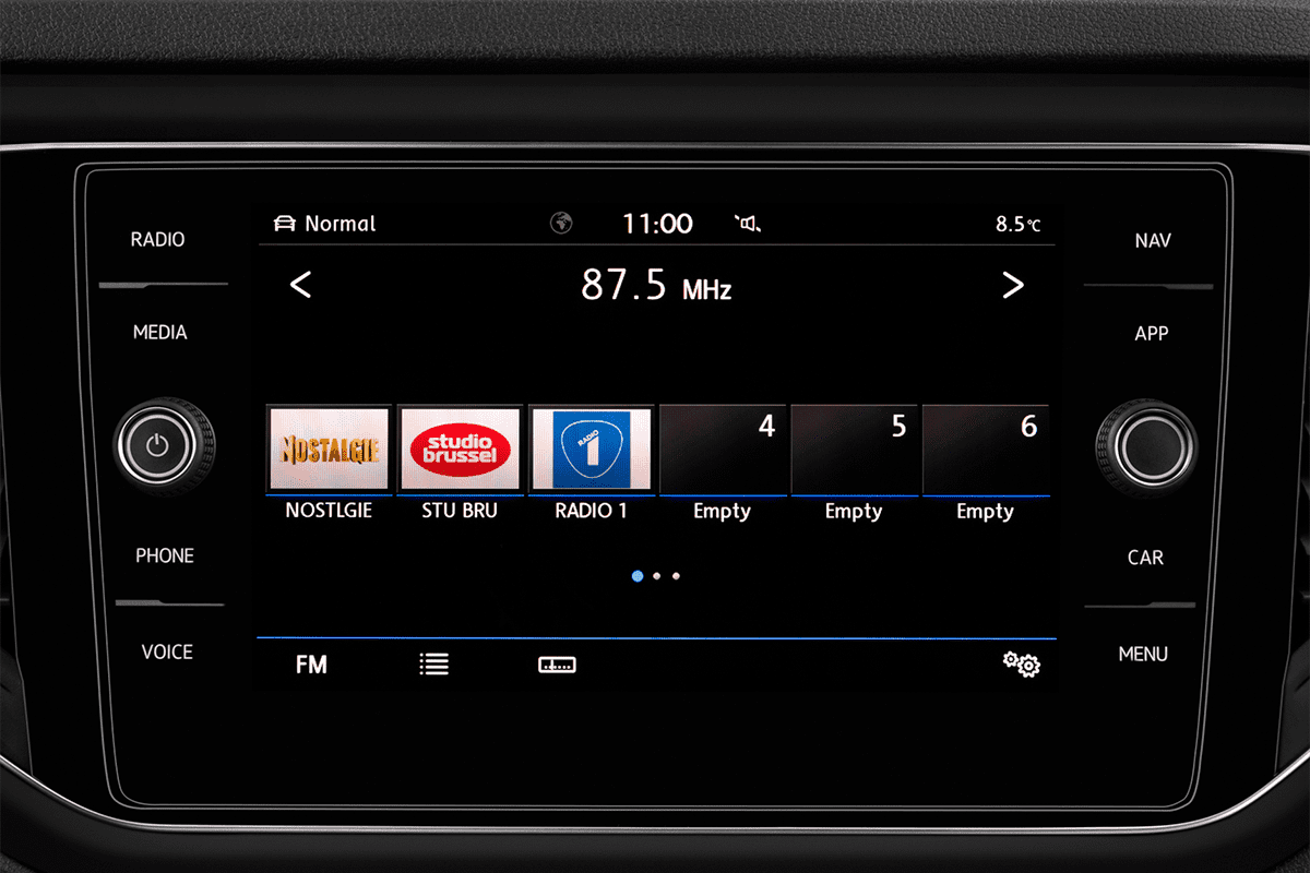 Audiosystem eines VW T-Roc ACTIVE 