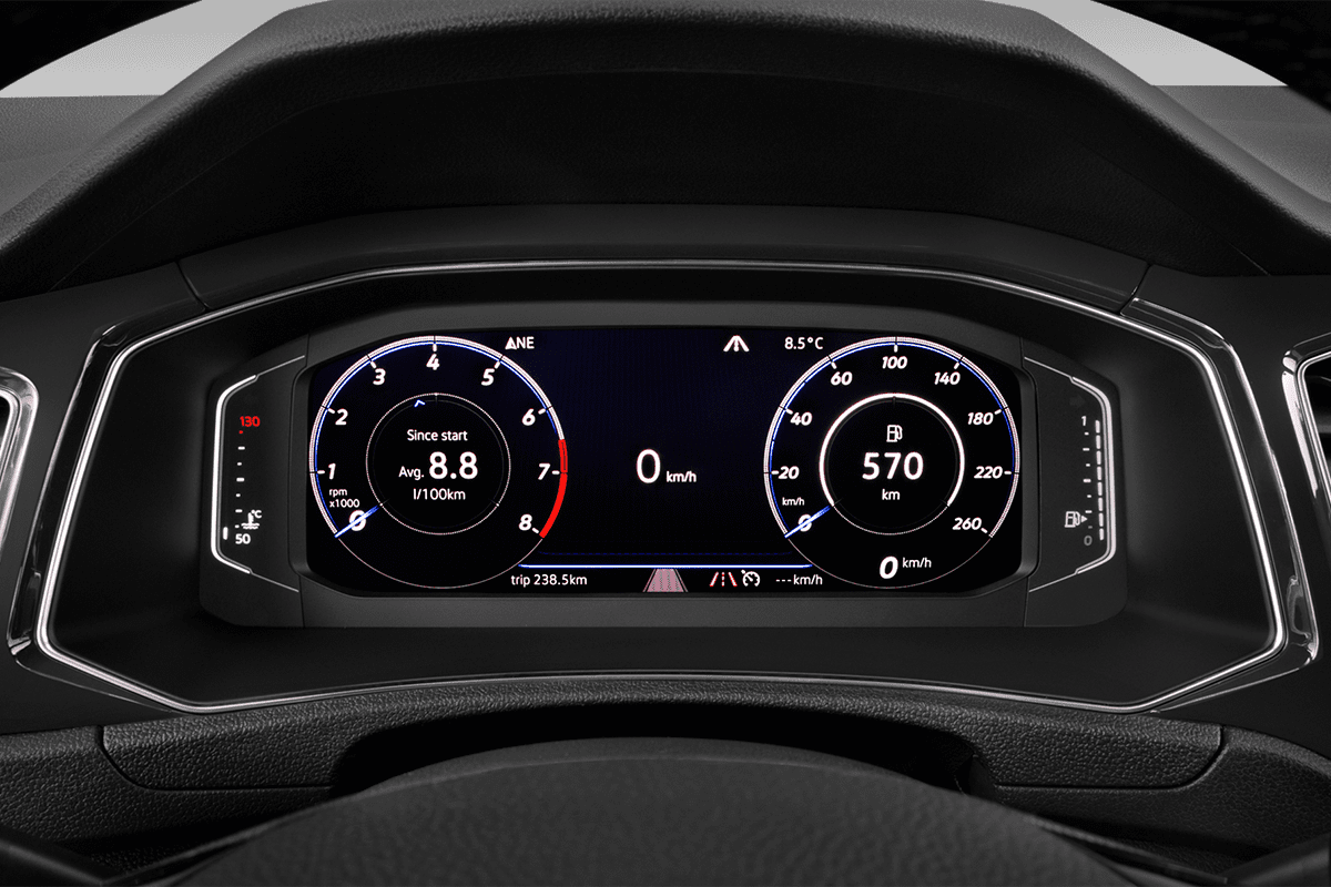 Kombiinstrument eines VW T-Roc ACTIVE 
