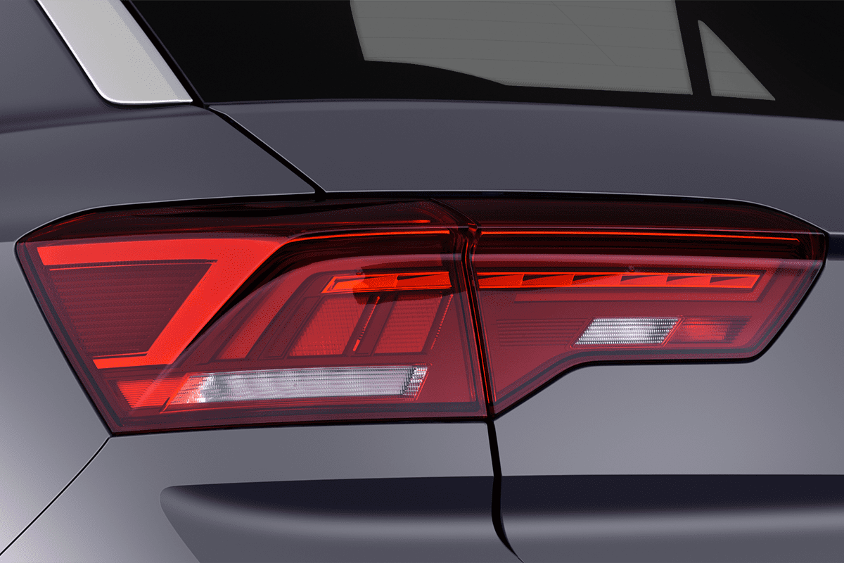 Heckleuchten eines VW T-Roc ACTIVE 