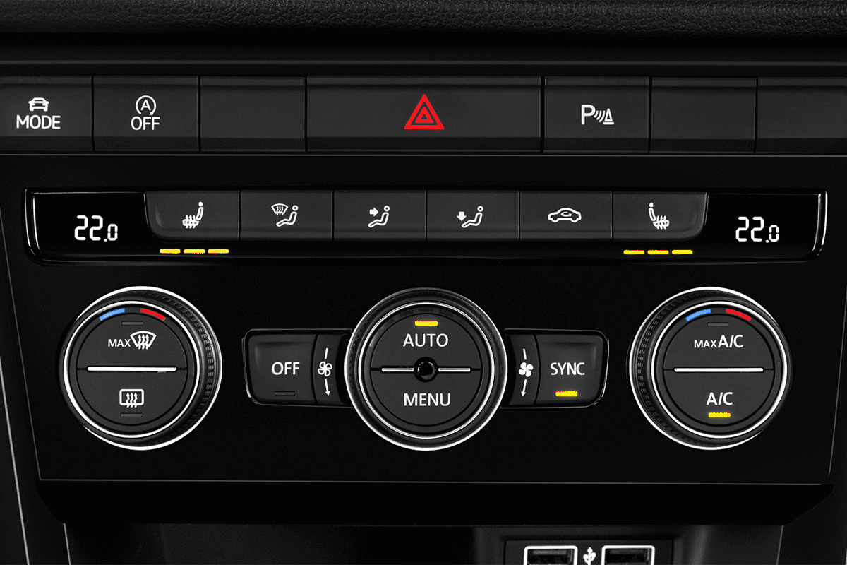 Klimasteuerung eines VW T-Roc ACTIVE 