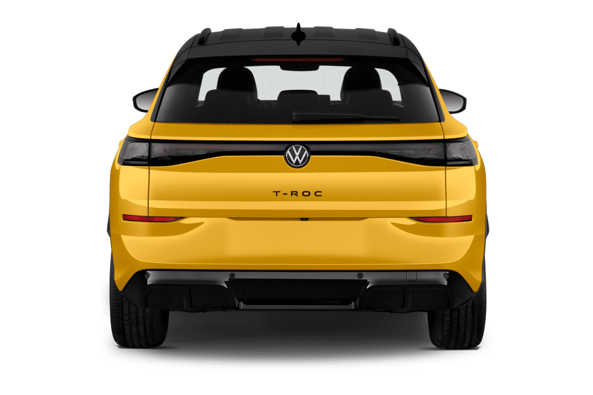 Heckansicht eines VW T-Roc R