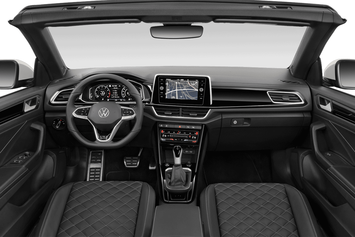 Armaturenbrett eines VW T-Roc Cabriolet