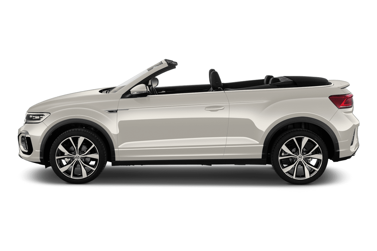 Seitenansicht eines VW T-Roc Cabriolet