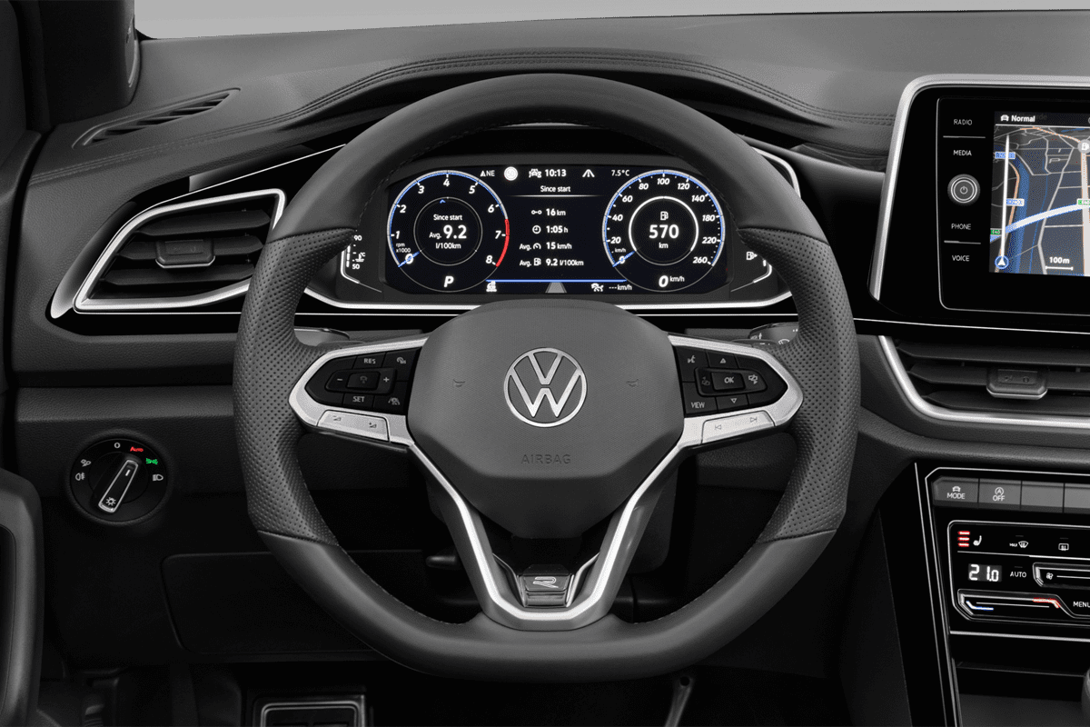 Lenkrad eines VW T-Roc Cabriolet