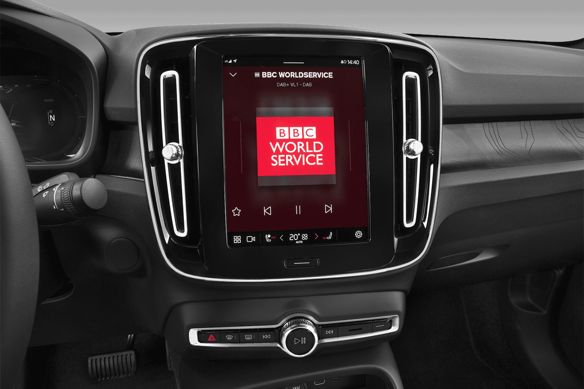 Audiosystem eines Volvo C40 Recharge