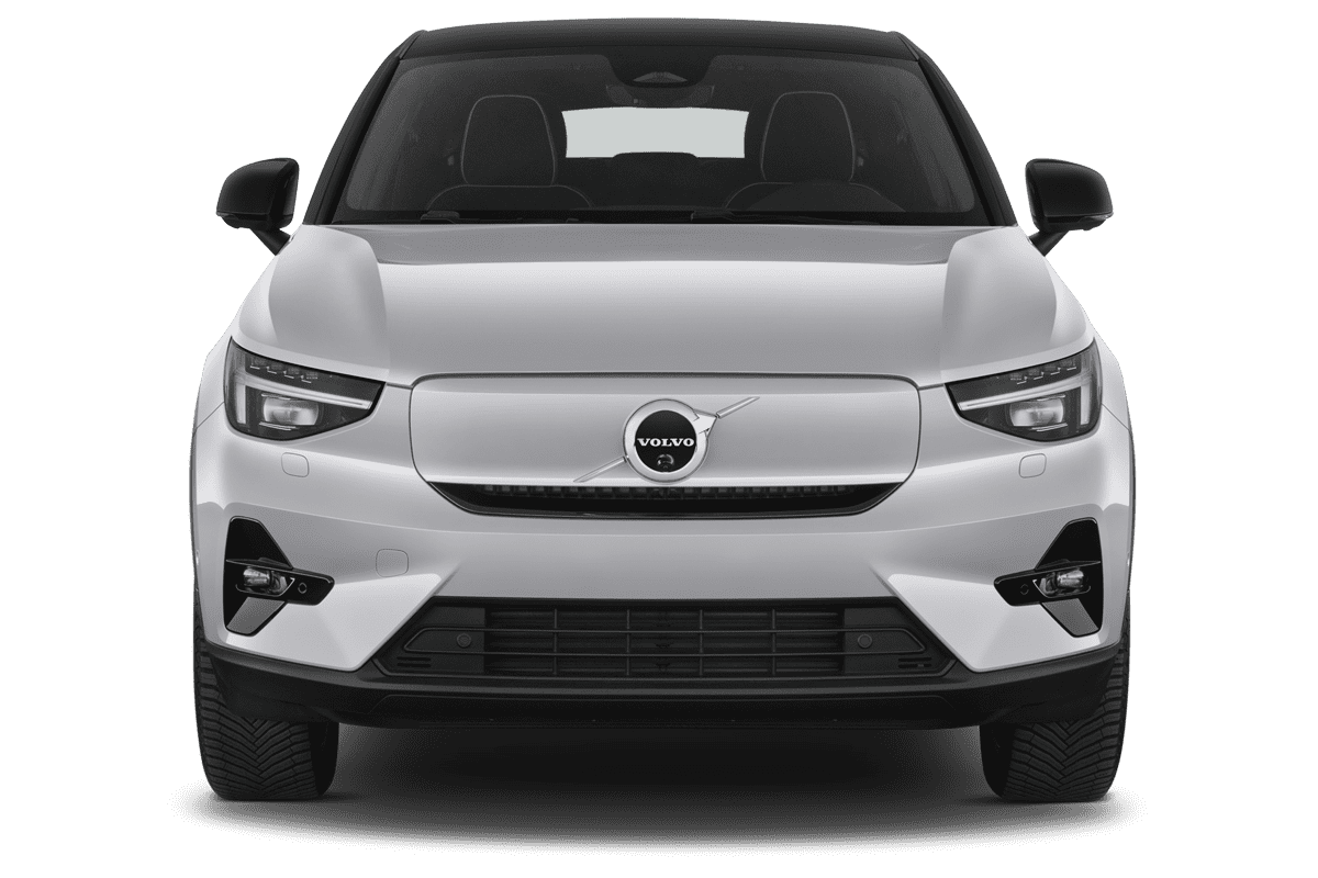 Frontansicht eines Volvo C40 Recharge, freigestellt