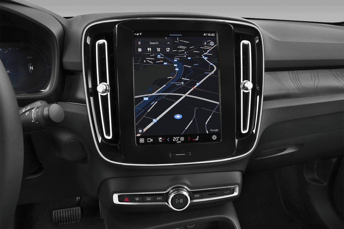 Mittelkonsole eines Volvo C40 Recharge