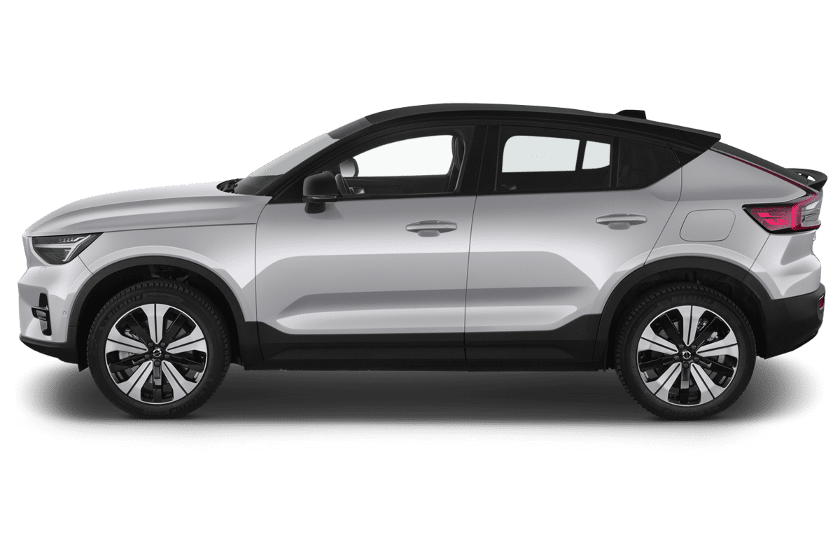 Seitenansicht eines Volvo C40 Recharge