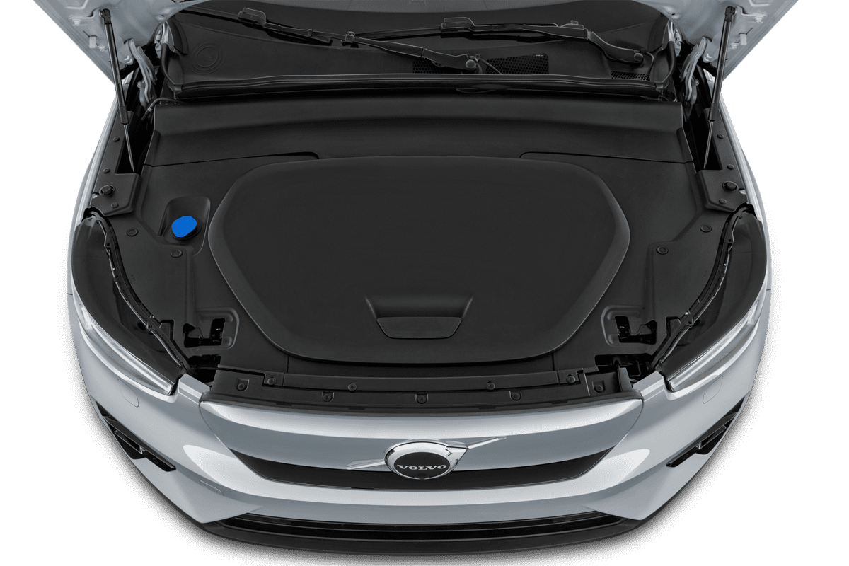 Motorraum eines Volvo EC40