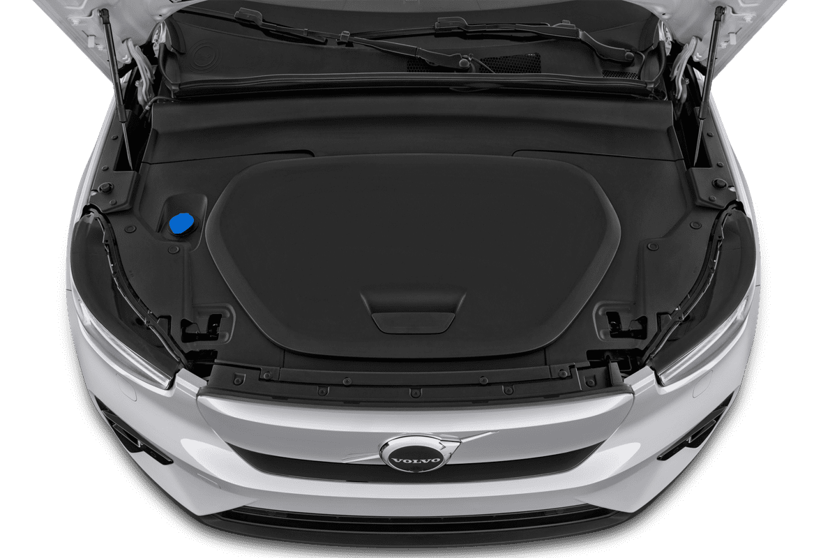 Motorraum eines Volvo EC40