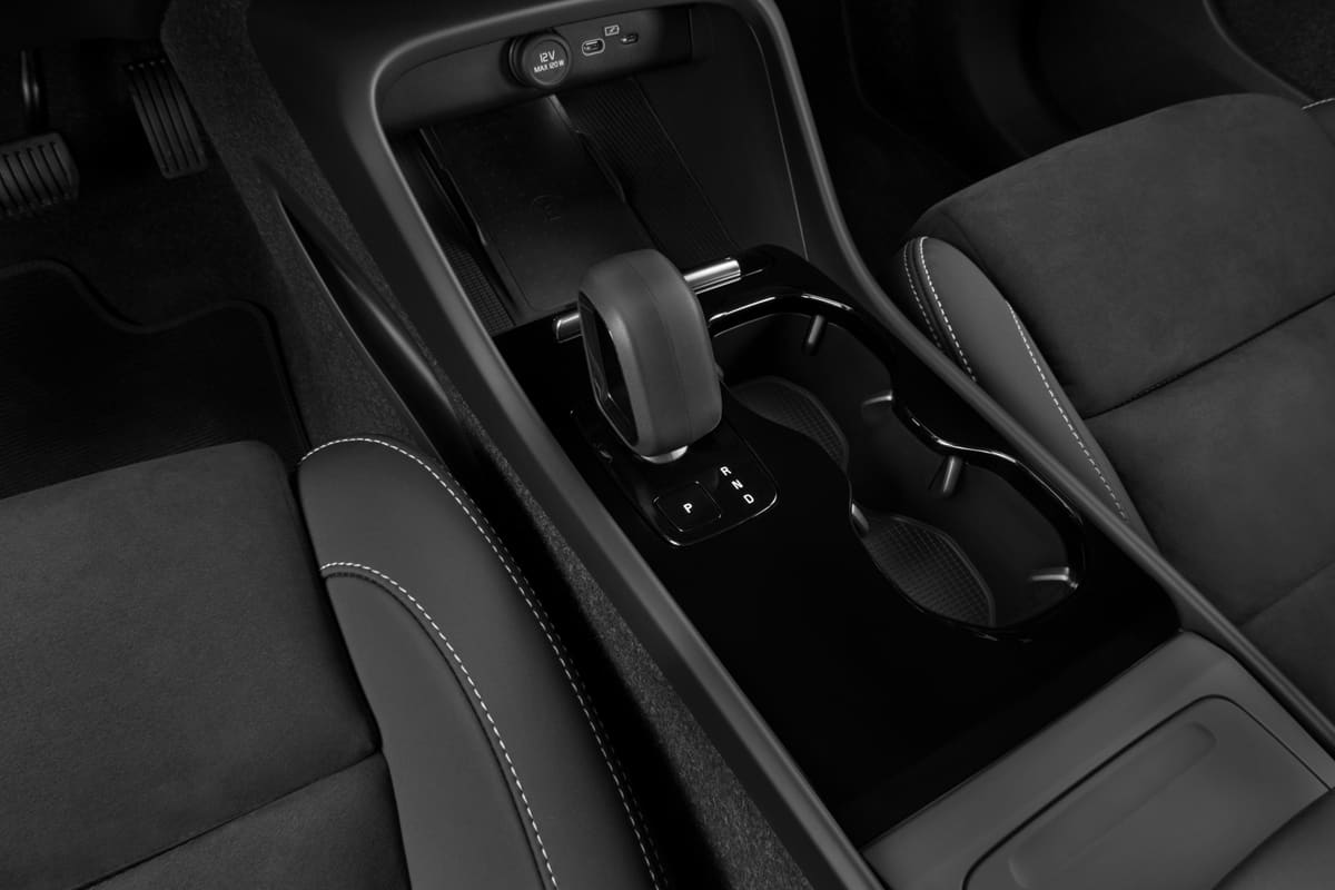 Schaltknüppel eines Volvo EC40