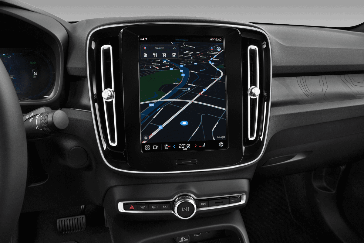 Mittelkonsole eines Volvo EC40