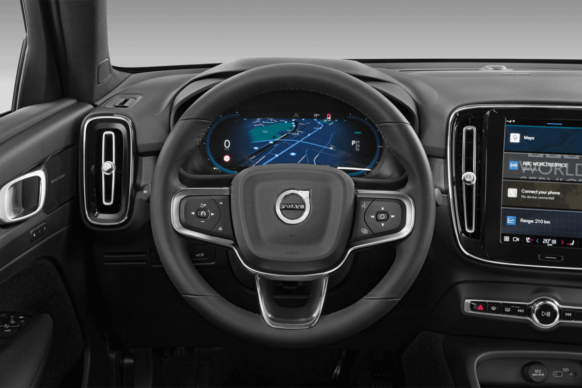 Lenkrad eines Volvo EC40