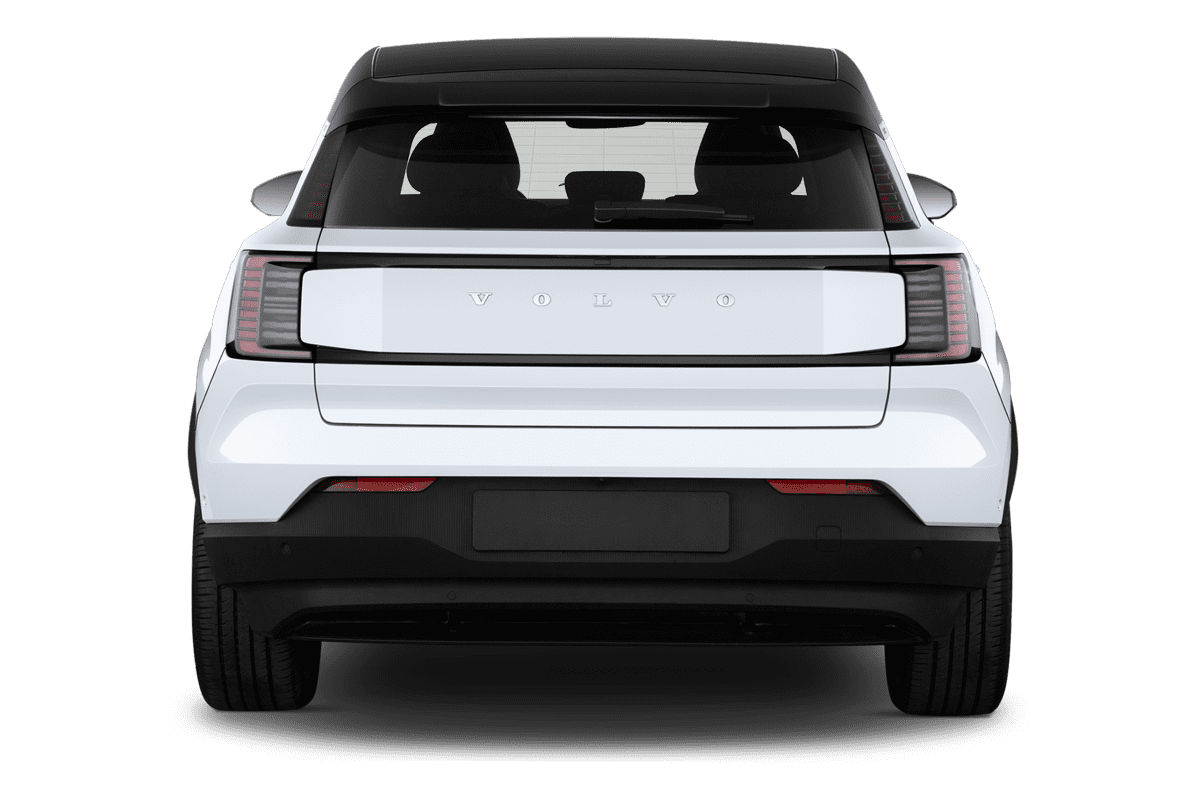 Heckansicht eines Volvo EX30 Cross Country 