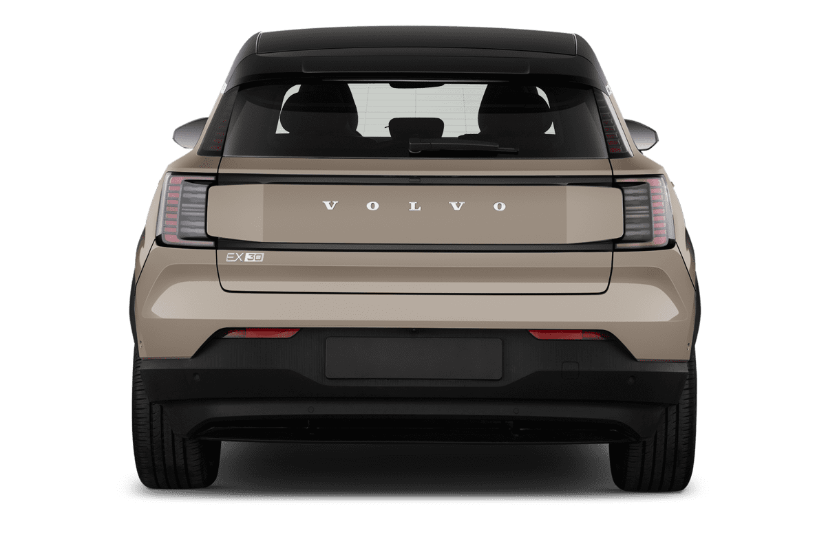 Heckansicht eines Volvo EX30
