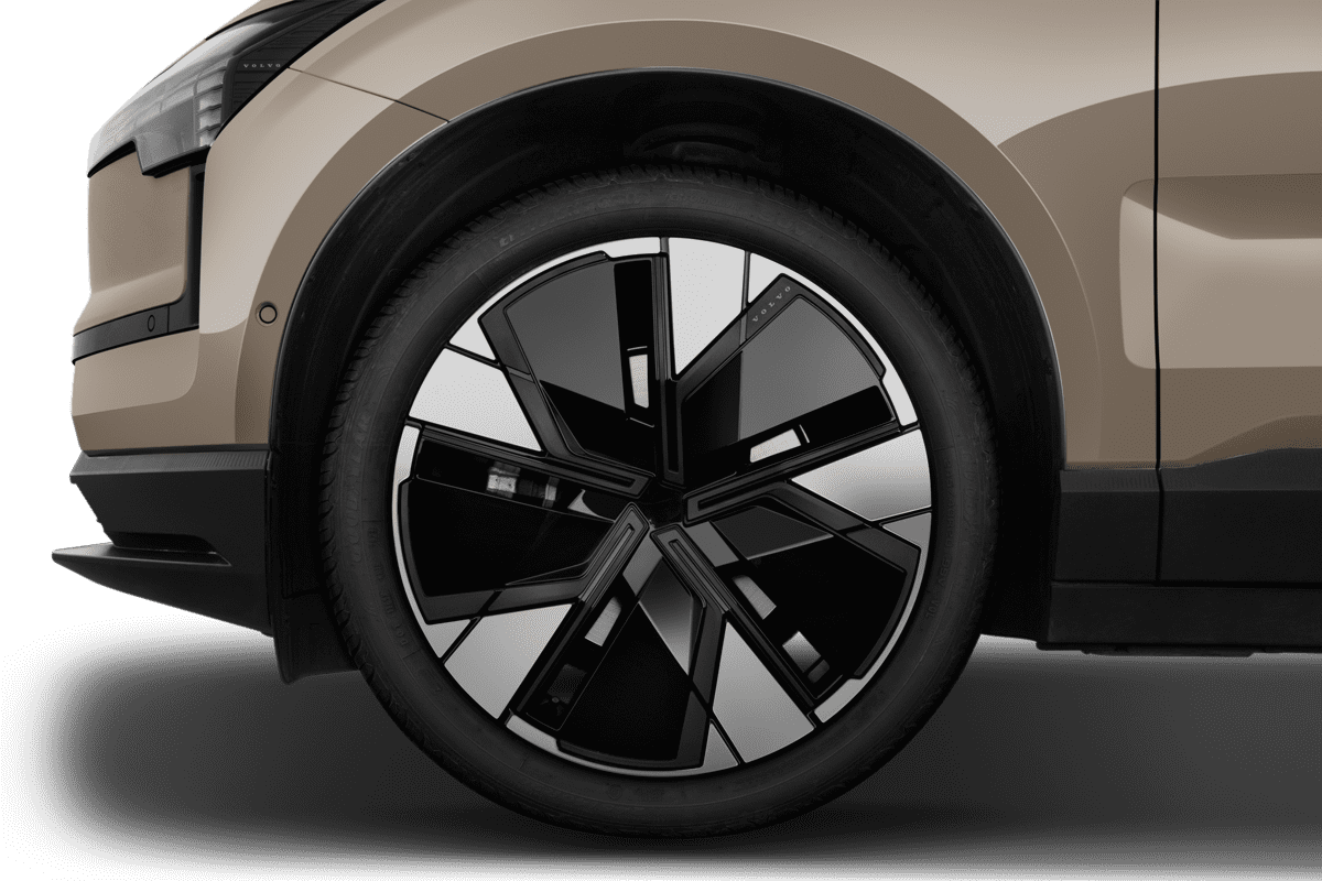 Radkappe oder Felge eines Volvo EX30