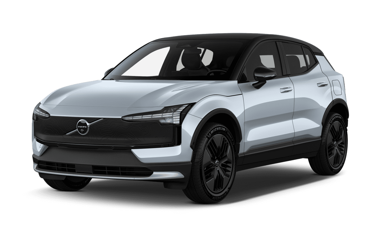 Schräge Frontansicht eines Volvo EX30 Cross Country , freigestellt