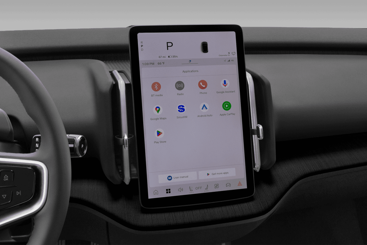 Mittelkonsole eines Volvo EX30 Cross Country 