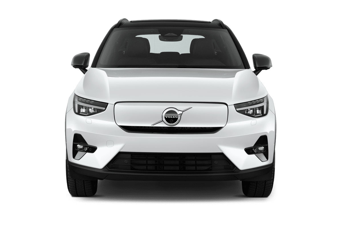 Frontansicht eines Volvo EX40, freigestellt