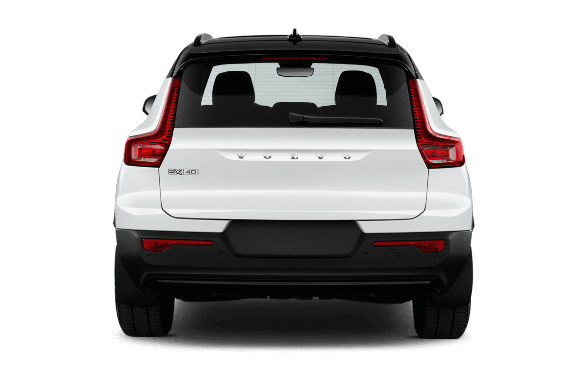 Heckansicht eines Volvo EX40