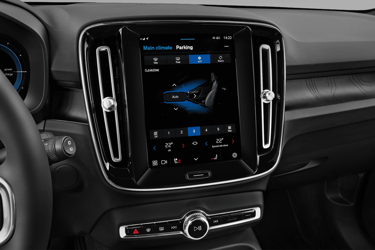 Klimasteuerung eines Volvo EX40