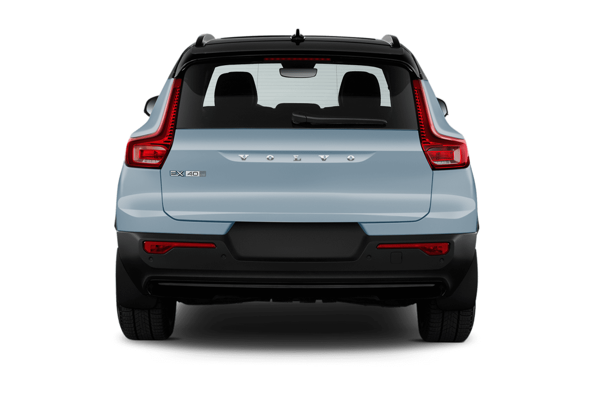 Heckansicht eines Volvo EX40