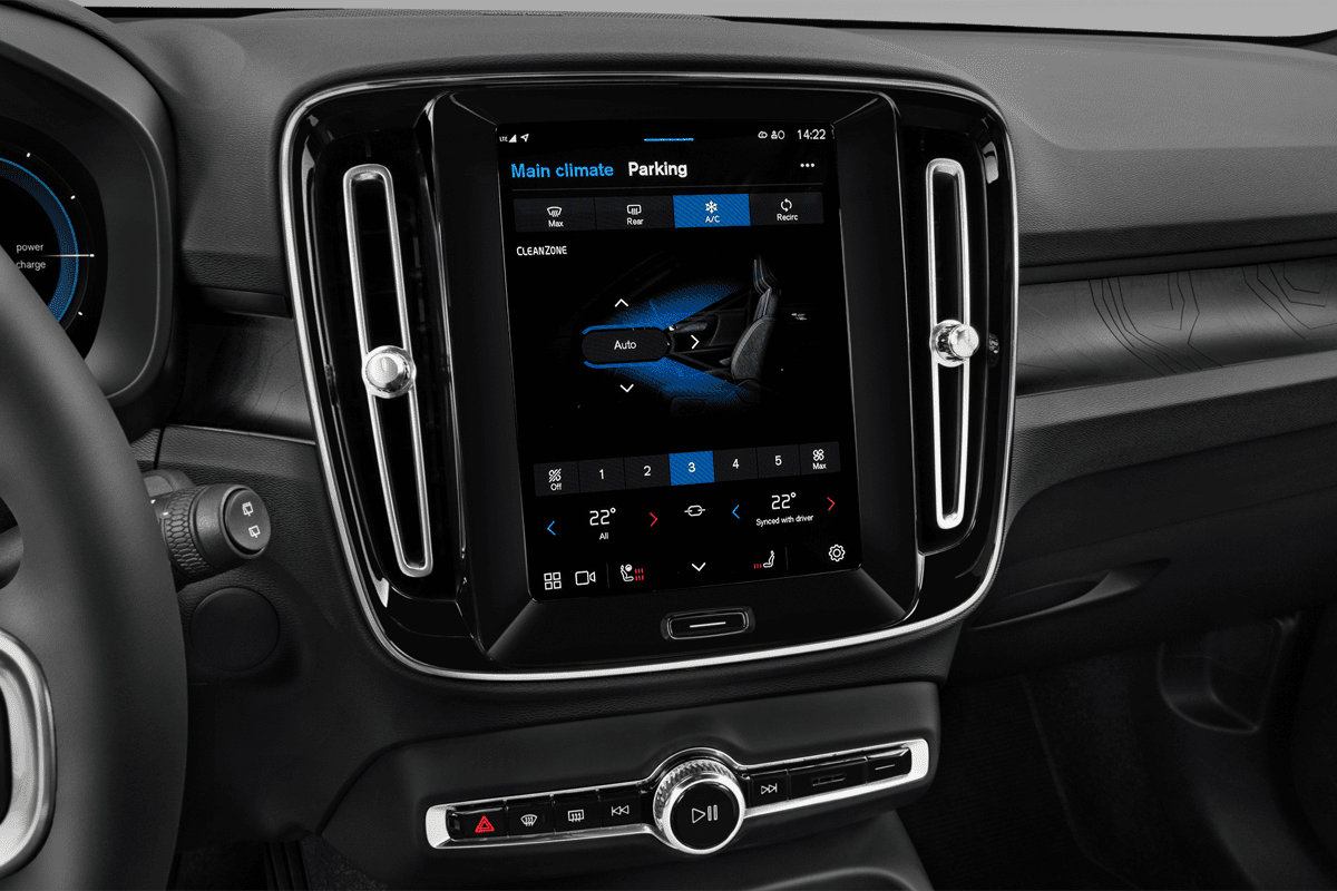 Klimasteuerung eines Volvo EX40