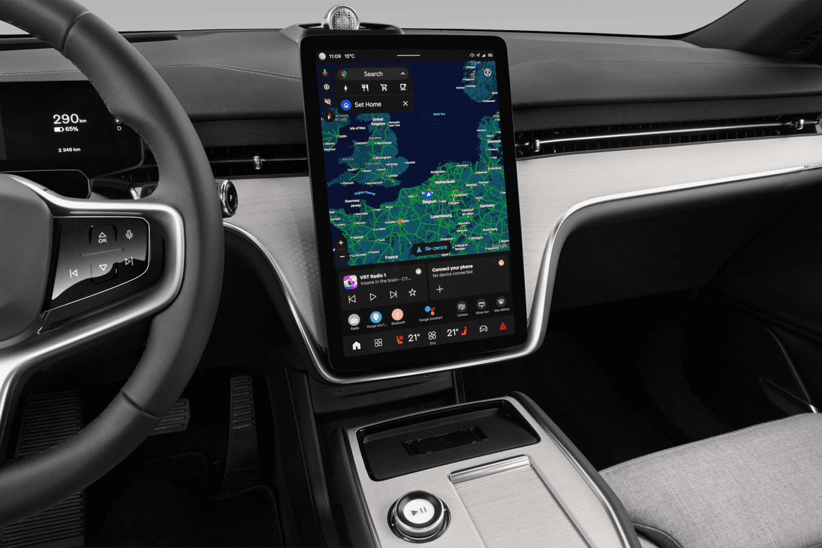 Mittelkonsole eines Volvo EX90