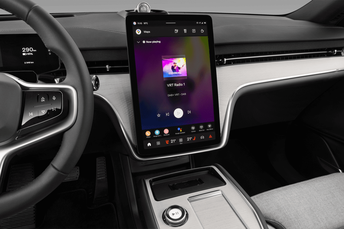 Audiosystem eines Volvo EX90 (KI-generiert)