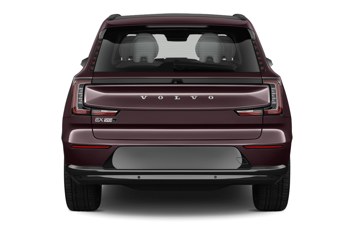 Heckansicht eines Volvo EX90 (KI-generiert)