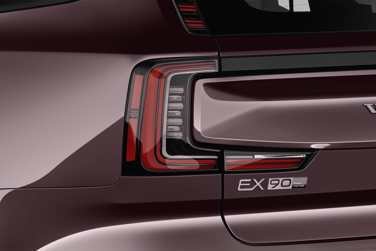 Heckleuchten eines Volvo EX90 (KI-generiert)