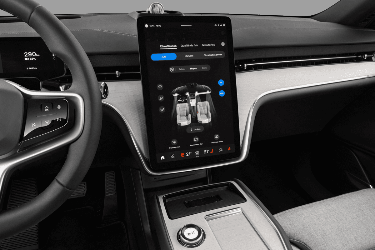 Klimasteuerung eines Volvo EX90 (KI-generiert)