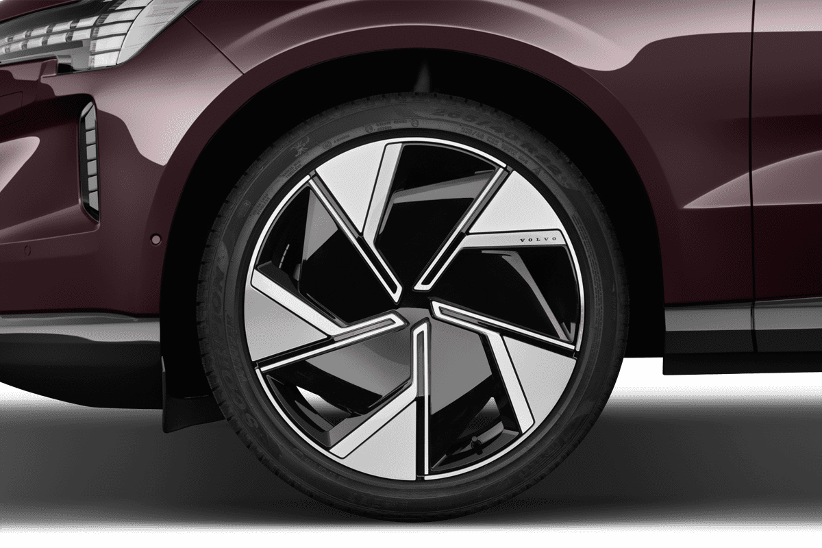 Radkappe oder Felge eines Volvo EX90 (KI-generiert)