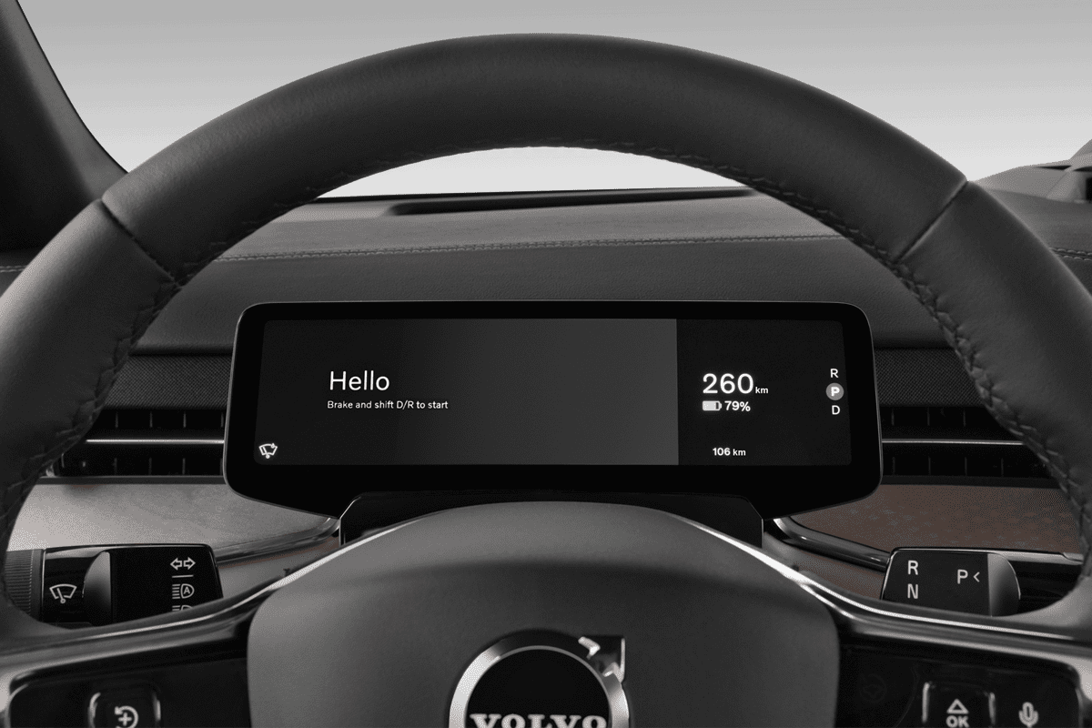 Kombiinstrument eines Volvo EX90