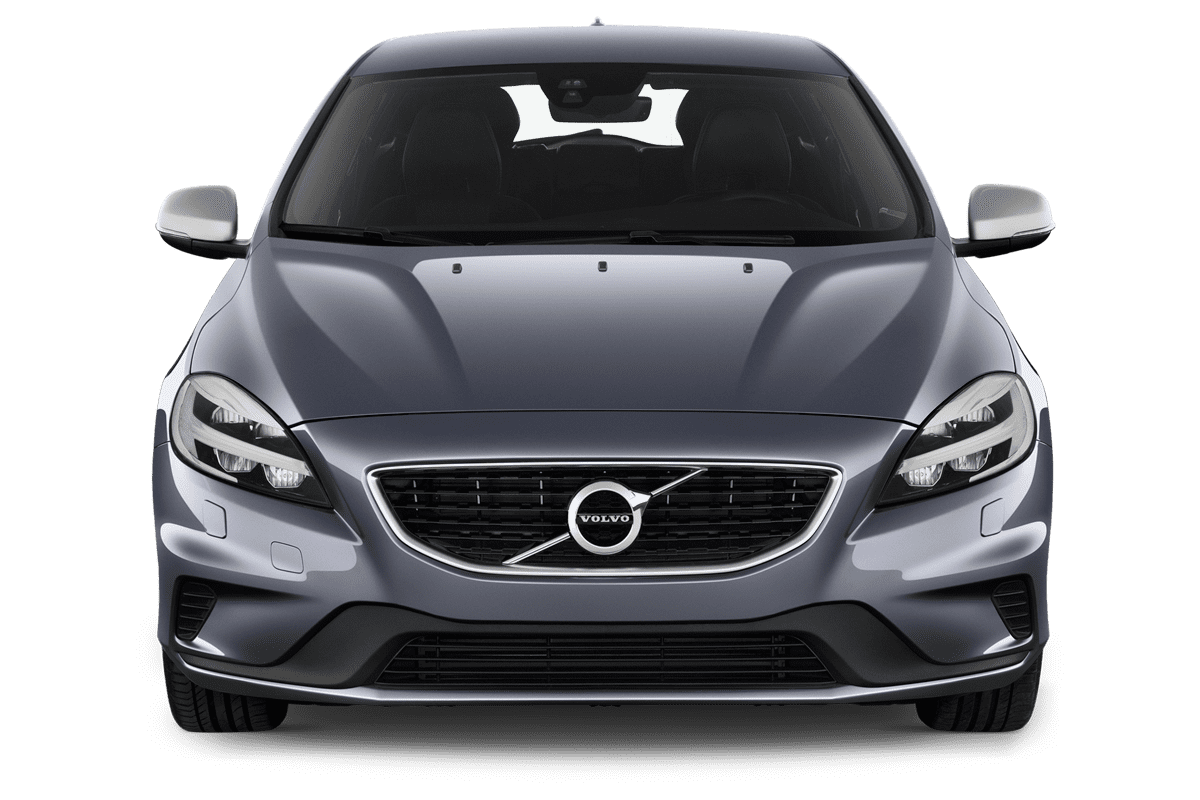 Frontansicht eines Volvo V40, freigestellt