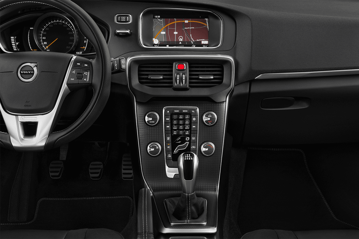 Mittelkonsole eines Volvo V40