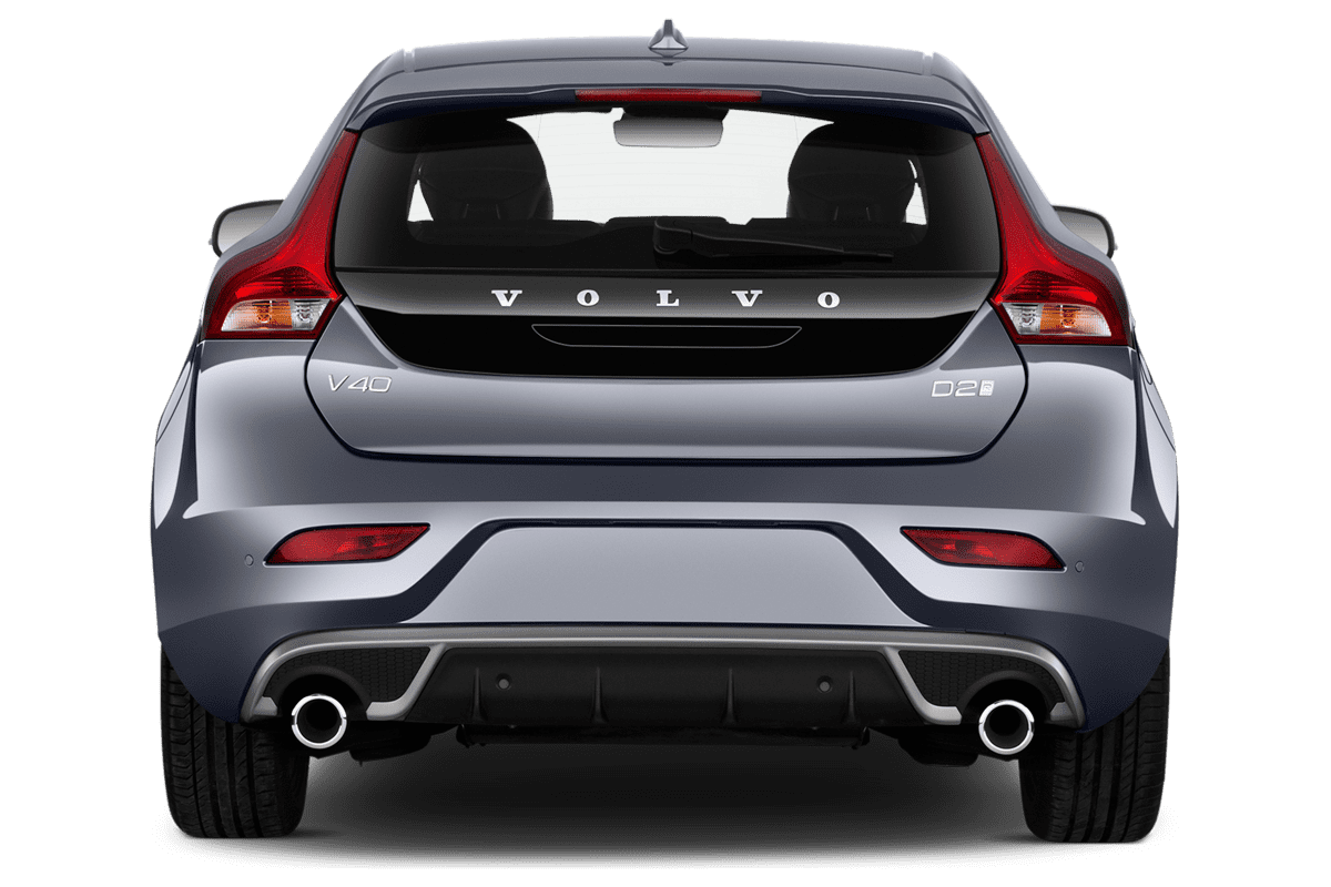 Heckansicht eines Volvo V40